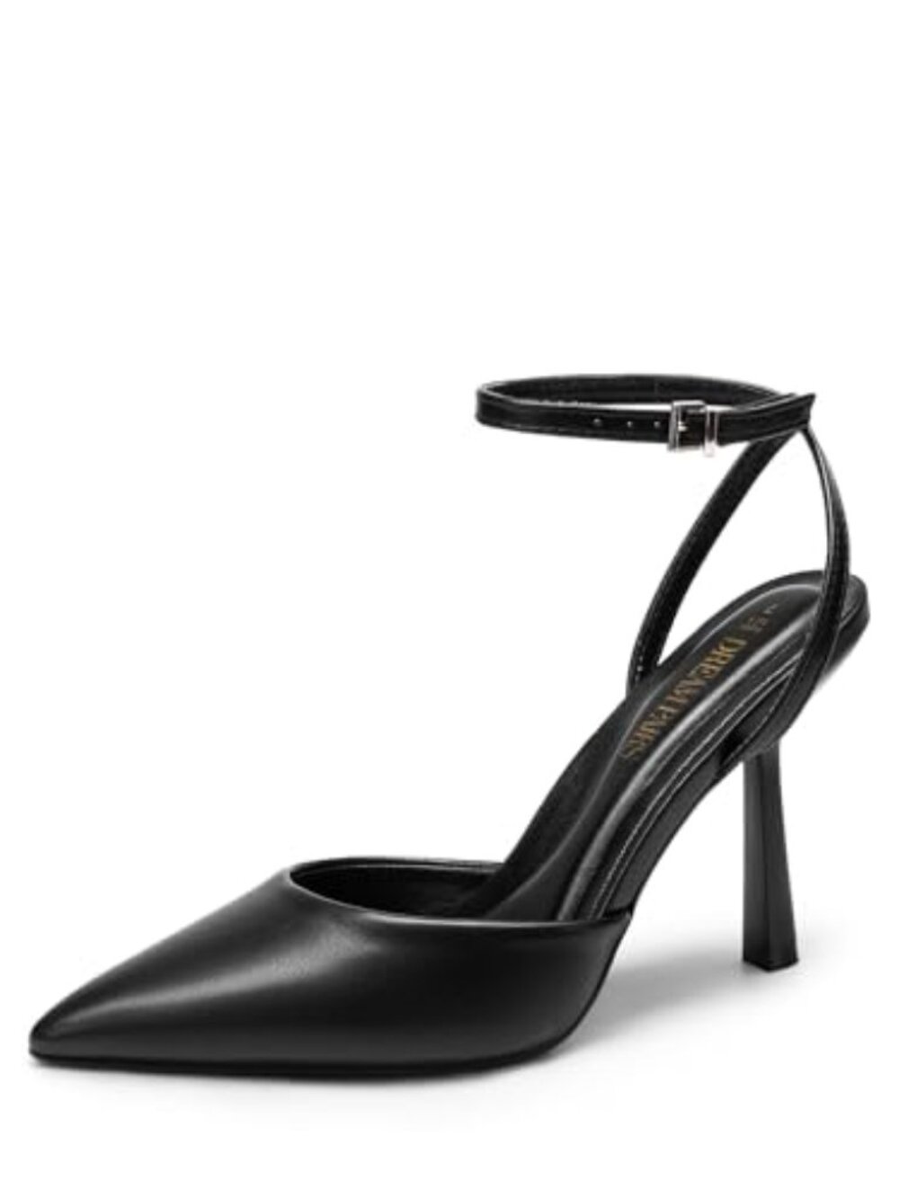 🆕 High Heels For Women Closed Pointed Toe Dress Shoes For Women - Black